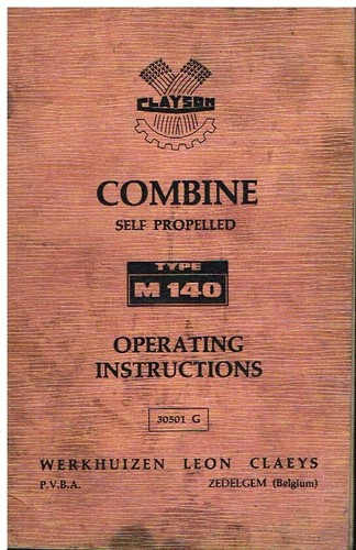 Clayton m140 combine harvester - combine,