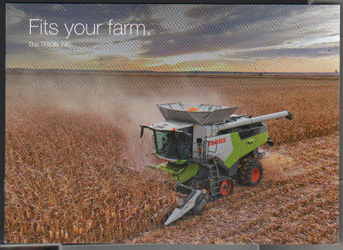 Claas trion 740 combine - "trion, 740"