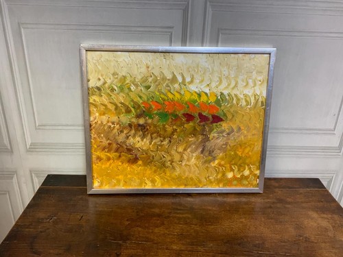 Mid century acrylic - acrylic, painting