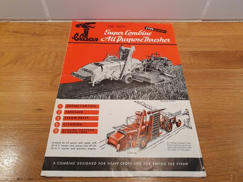 Claas super combine late - late, 1940s