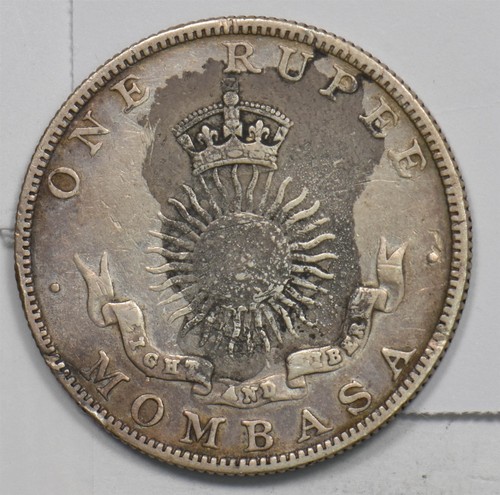 Mombasa 1888 rupee silver - 1888-h,
